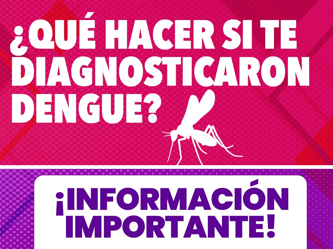 ¿QUÉ HACER SI TE DIAGNOSTICARON DENGUE?