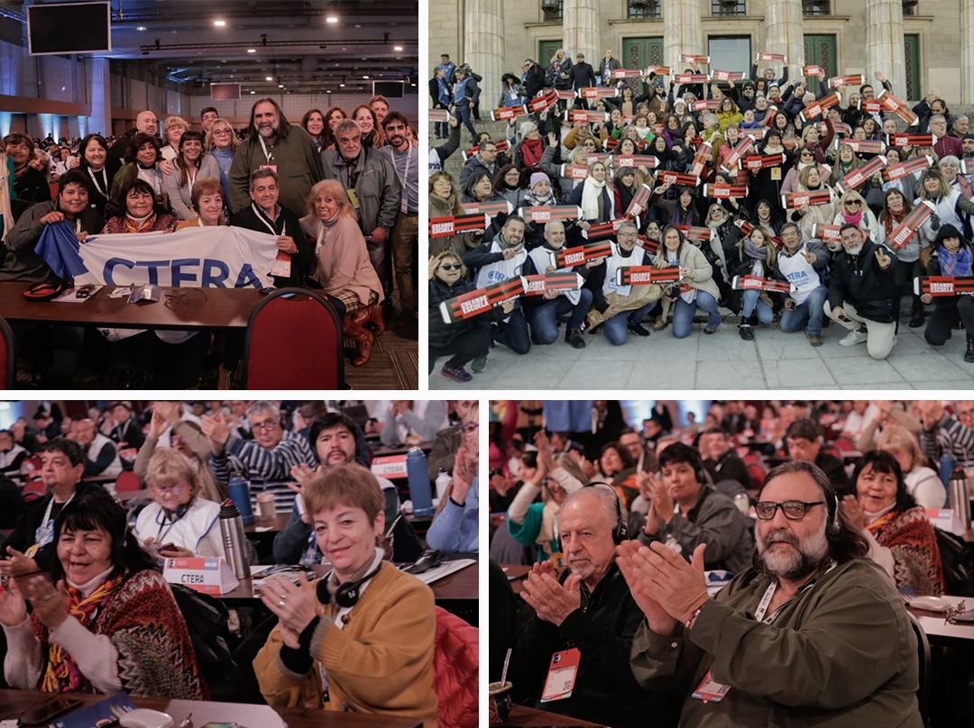 SUTEBA, EN LA CTERA, PRESENTE EN EL CONGRESO DE LA IE
