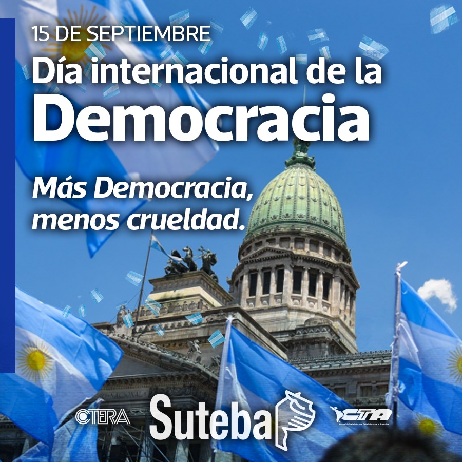 15 DE SEPTIEMBRE: DÍA INTERNACIONAL DE LA DEMOCRACIA