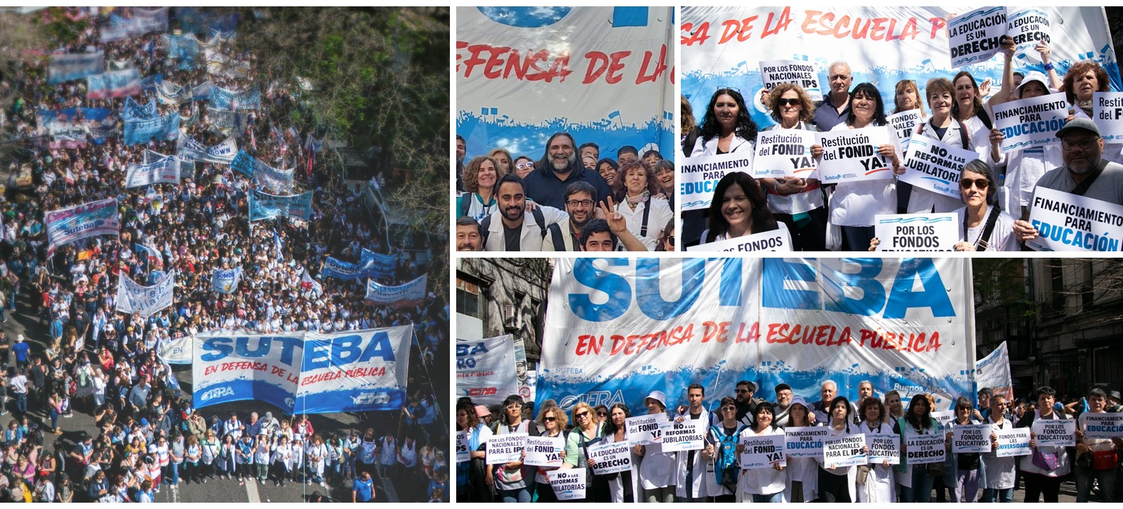 PARO NACIONAL Y MARCHA FEDERAL EDUCATIVA: SUTEBA PRESENTE