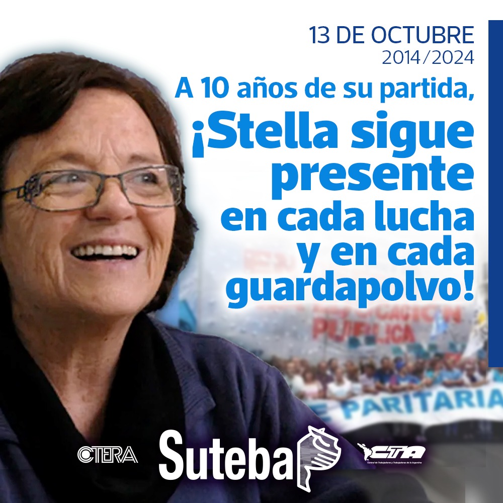 13 DE OCTUBRE: ¡POR SIEMPRE STELLA!