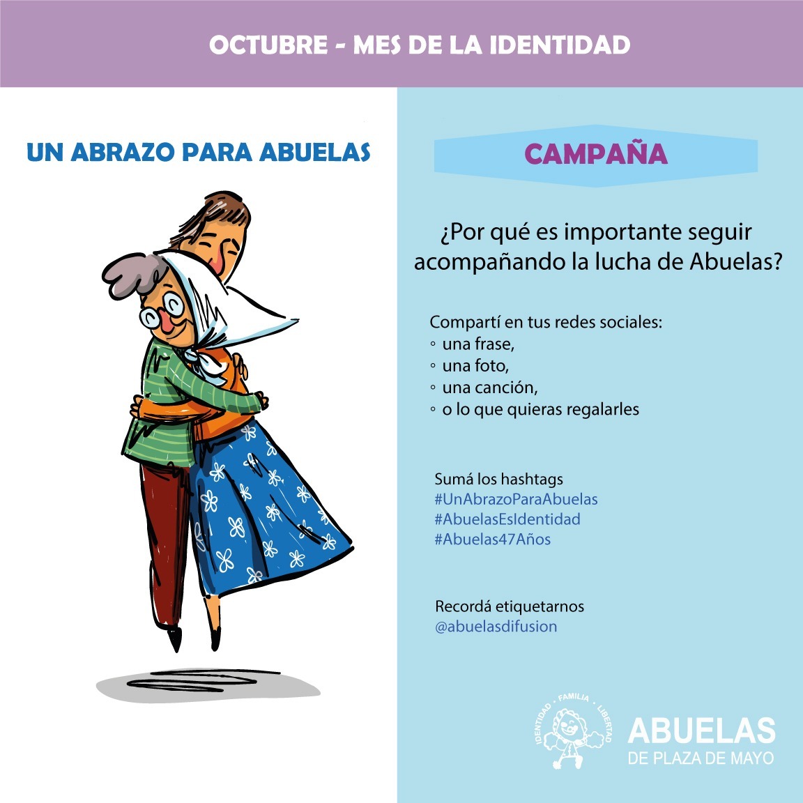 NOS SUMAMOS A LA CAMPAÑA "UN ABRAZO PARA ABUELAS"