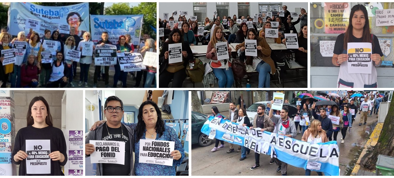 JORNADA NACIONAL DE PROTESTA EN TODO EL PAÍS Y EN TODA LA PROVINCIA