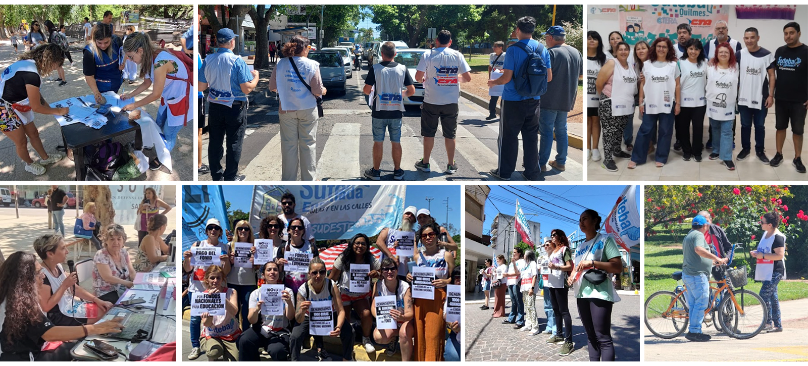 JORNADA NACIONAL DE PROTESTA DE CTERA, CTA-T Y CTA-A, PARO Y ACCIONES DISTRITALES EN TODA LA PROVINCIA