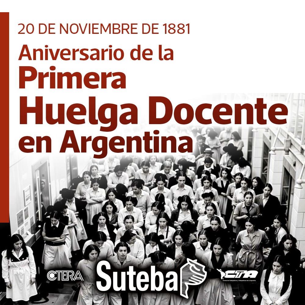 20 DE NOVIEMBRE: PRIMERA HUELGA DOCENTE (1881)