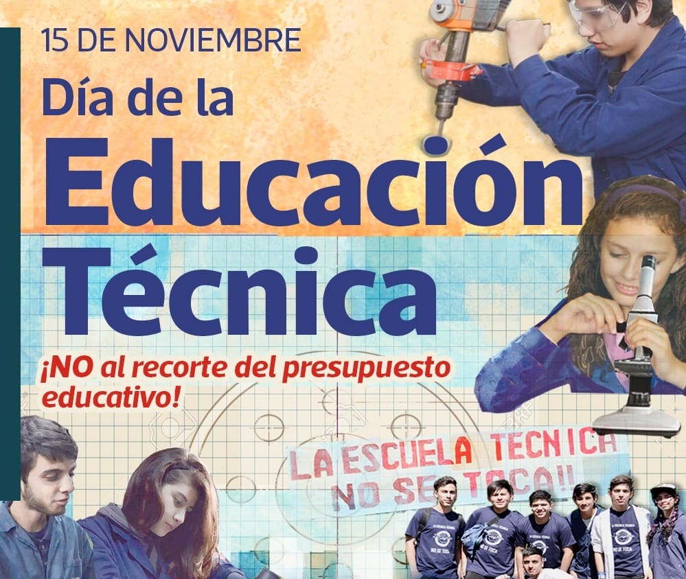 15 DE NOVIEMBRE: DÍA DE LA EDUCACIÓN TÉCNICA