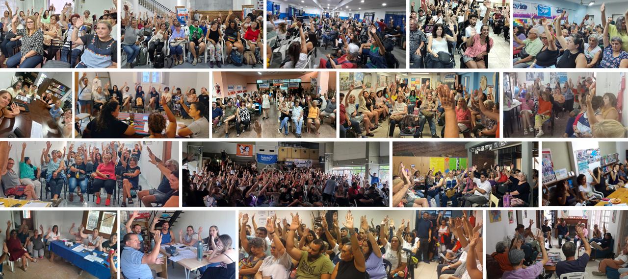 LA DECISIÓN DE LXS DOCENTES: SE REALIZARON ASAMBLEAS EN TODA LA PROVINCIA