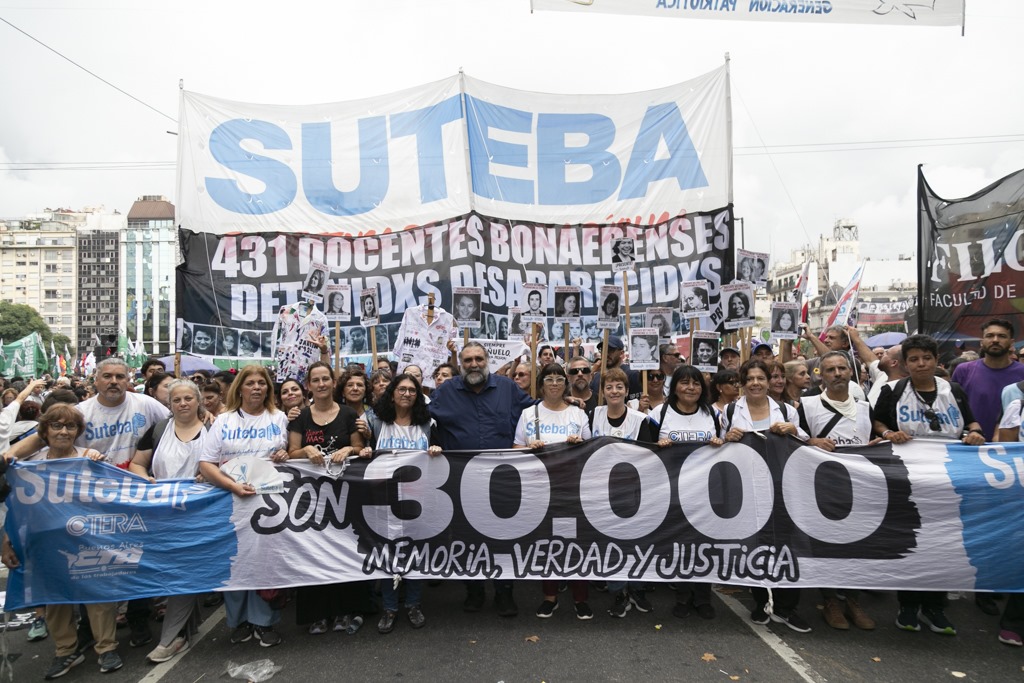 24 DE MARZO: HISTÓRICA MOVILIZACIÓN A PLAZA DE MAYO POR MEMORIA, VERDAD Y JUSTICIA
