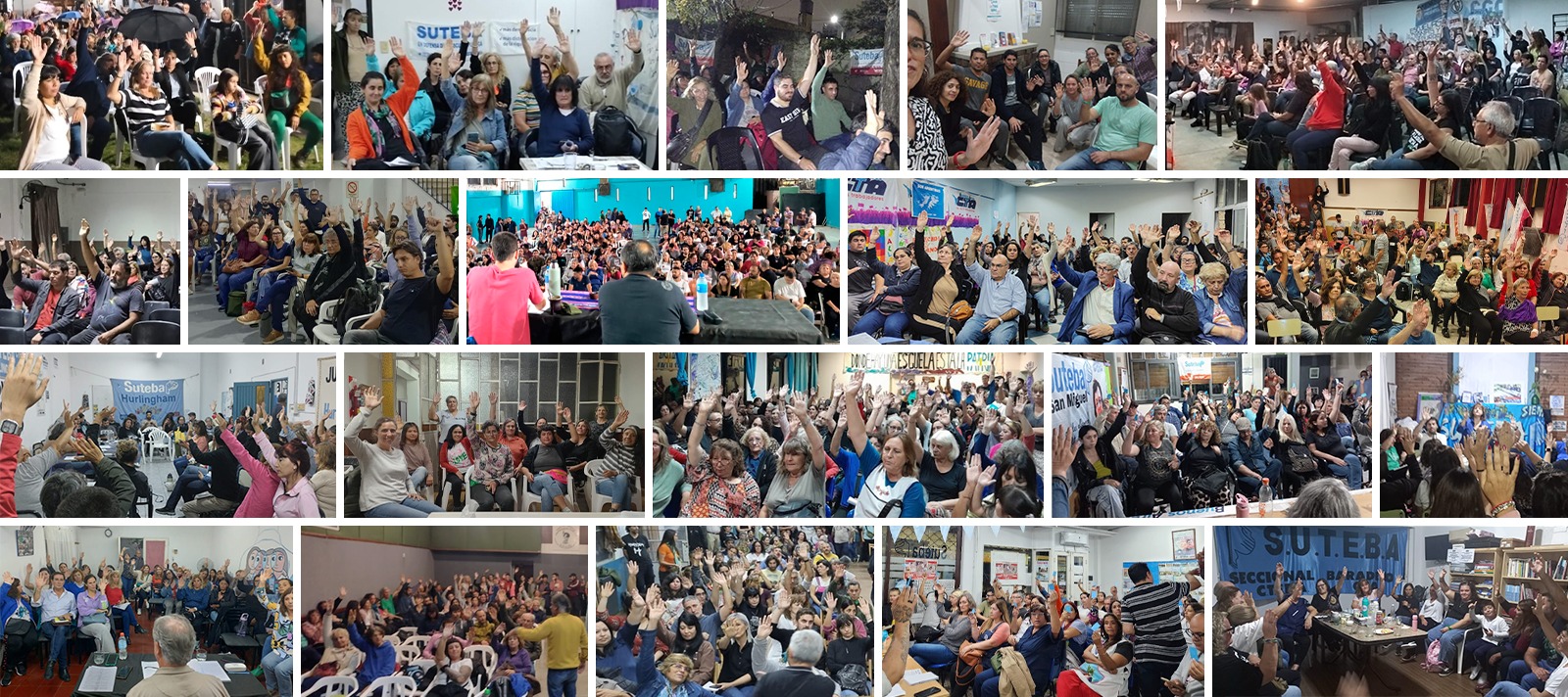 ASAMBLEAS DEL SUTEBA MANDATARON MASIVAMENTE AL PLENARIO DE SECRETARIXS GENERALES PARA LA APROBACIÓN DE LA PROPUESTA