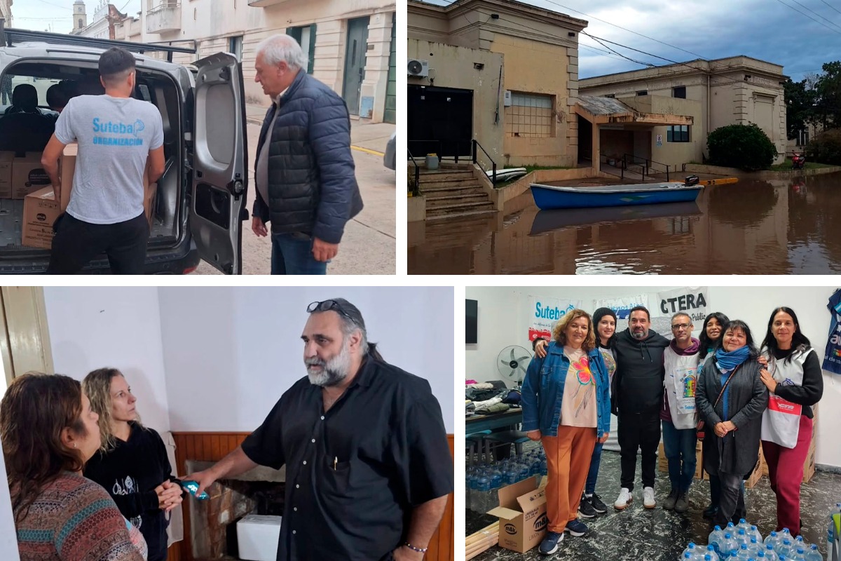 CAMPAÑA SOLIDARIA DEL SUTEBA: ABRAZAMOS A LOS PUEBLOS INUNDADOS