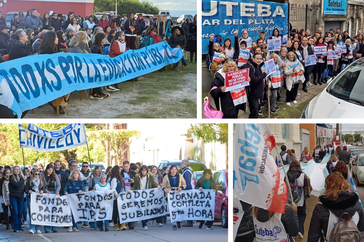 SUTEBA REALIZÓ ACCIONES EN TODA LA PROVINCIA EN DEFENSA DE LA EDUCACIÓN PÚBLICA