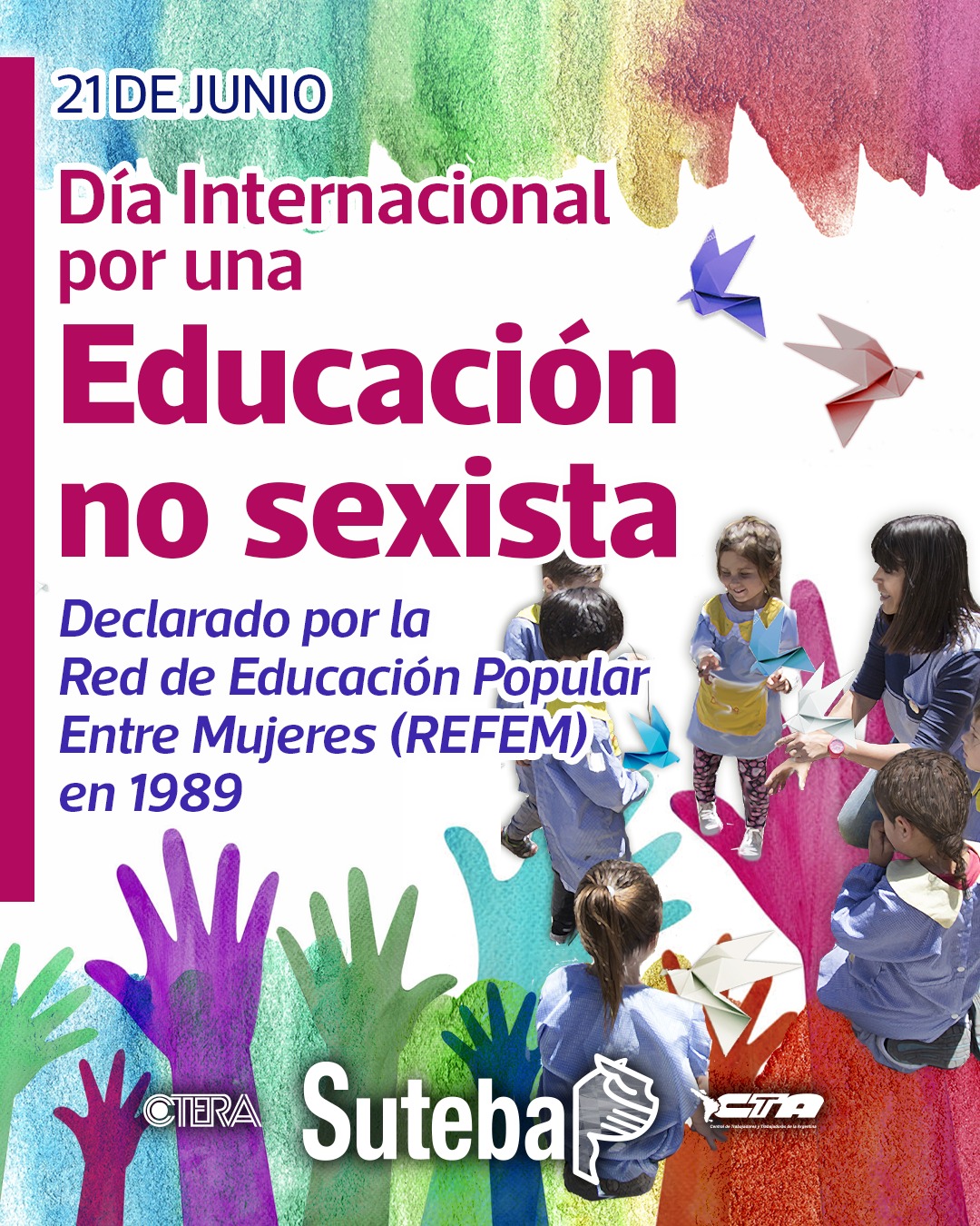 DÍA INTERNACIONAL DE LA EDUCACIÓN NO SEXISTA