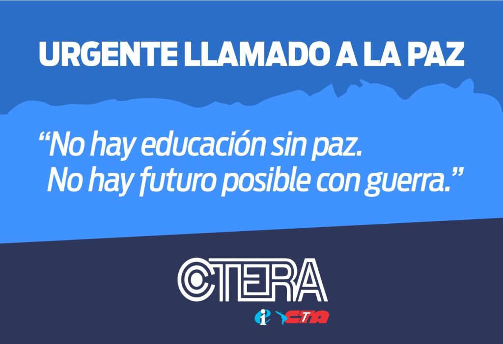 URGENTE LLAMADO A LA PAZ