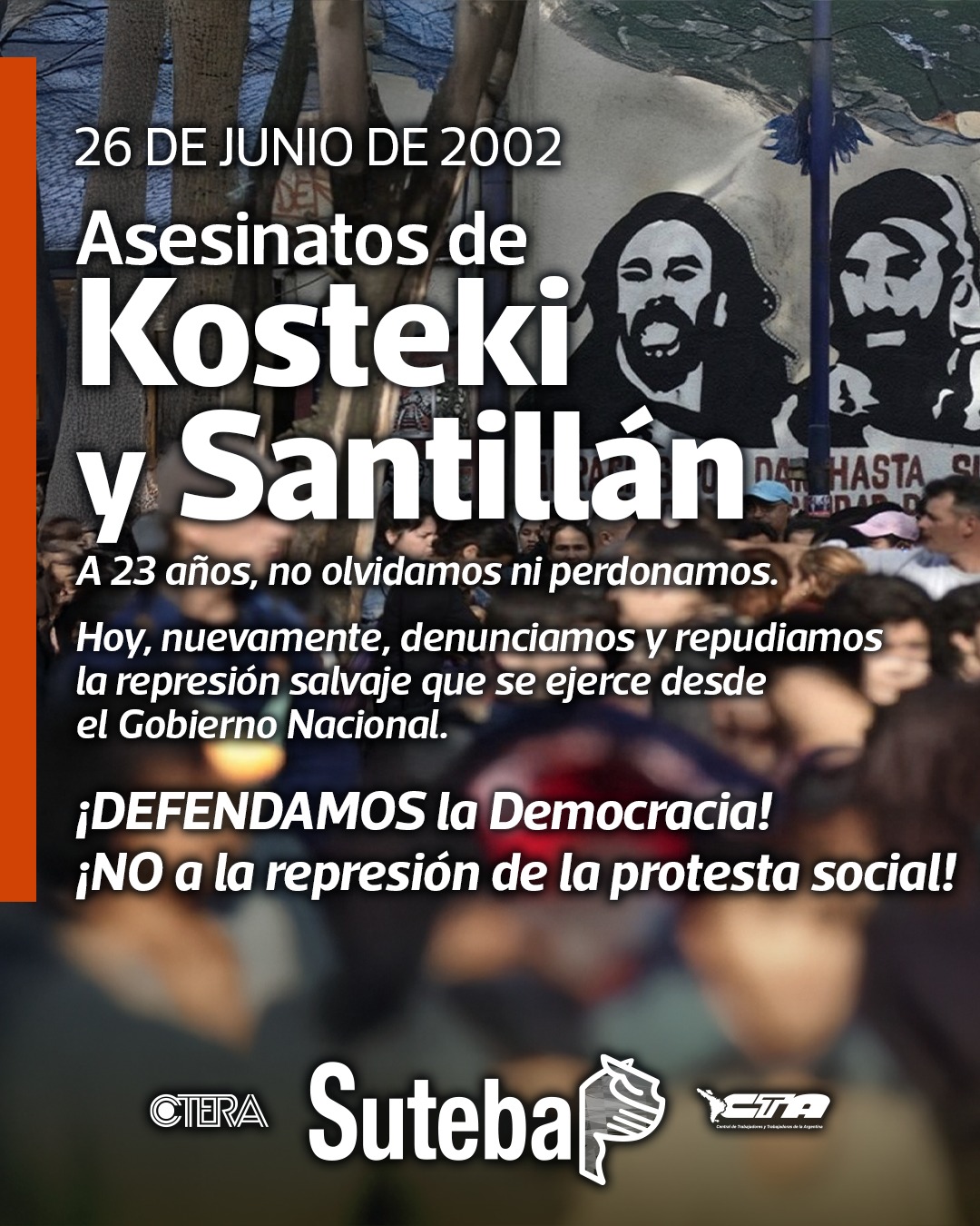 26 DE JUNIO: ASESINATO DE KOSTEKI Y SANTILLÁN