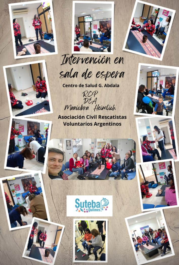 QUILMES: JORNADA DE REANIMACIÓN CARDIOPULMONAR EN EL CENTRO DE SALUD