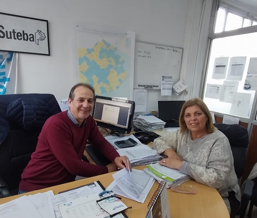 LA SECRETARÍA DE JUBILACIONES DEL SUTEBA SE REUNIÓ CON LA DIRECCIÓN DE PRESTACIONES DOCENTES DEL IPS