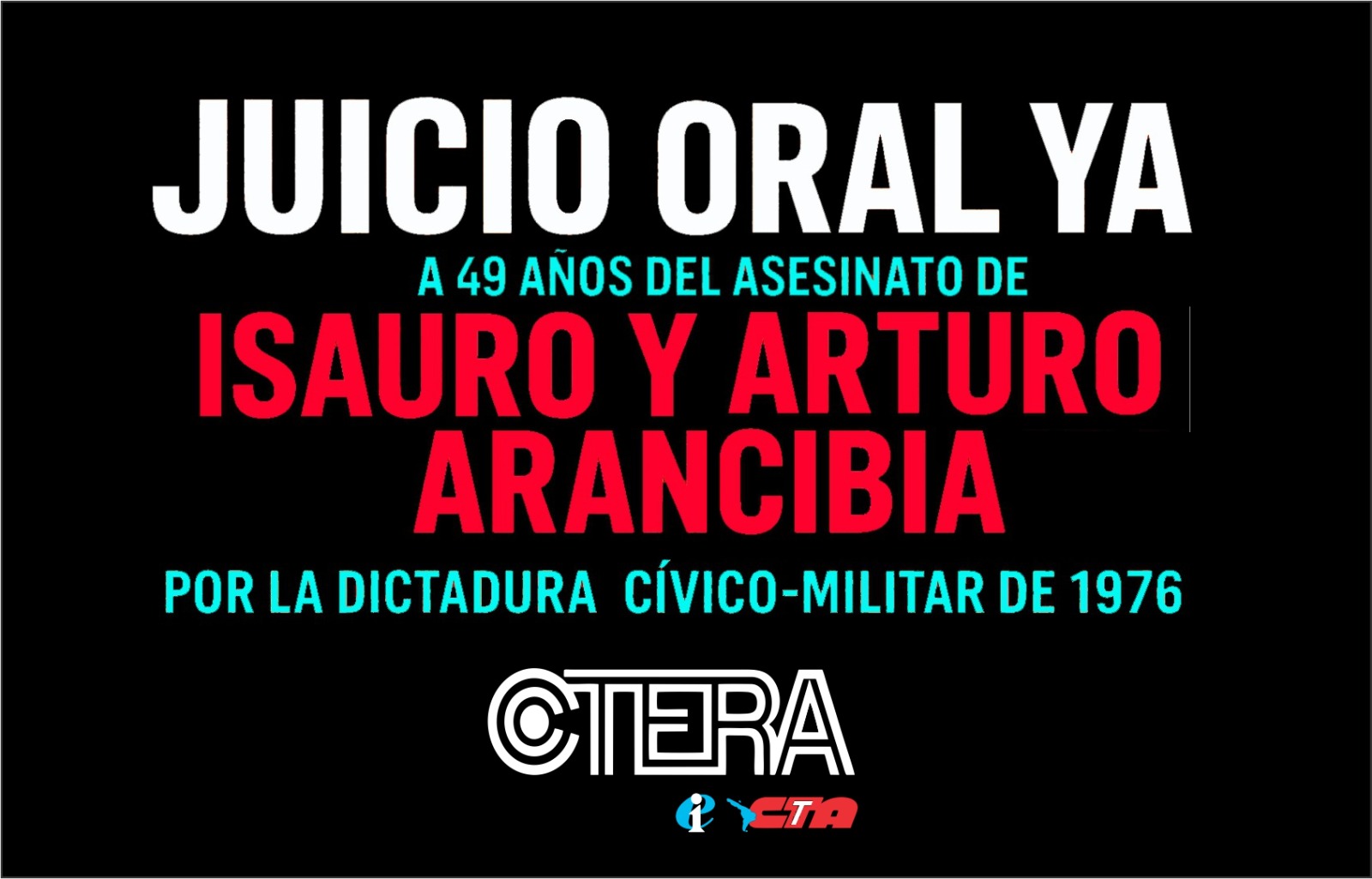 CAMPAÑA NACIONAL: EXIGIMOS EL INICIO DEL JUICIO ORAL POR LOS ASESINATOS DE ISAURO Y ARTURO ARANCIBIA EN LA DICTADURA CÍVICO MILITAR