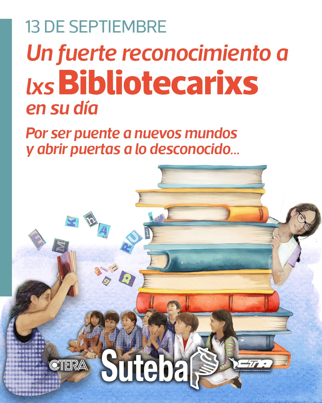 13 DE SEPTIEMBRE: DÍA DEL BIBLIOTECARIO/A