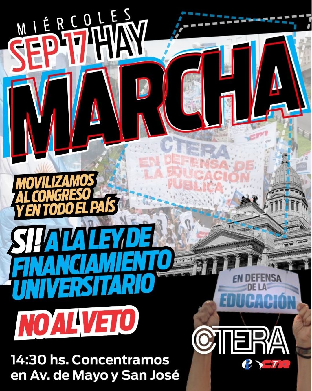 ¡CONTRA EL VETO Y EL AJUSTE: EN DEFENSA DE LA EDUCACIÓN Y LA SALUD PÚBLICA!