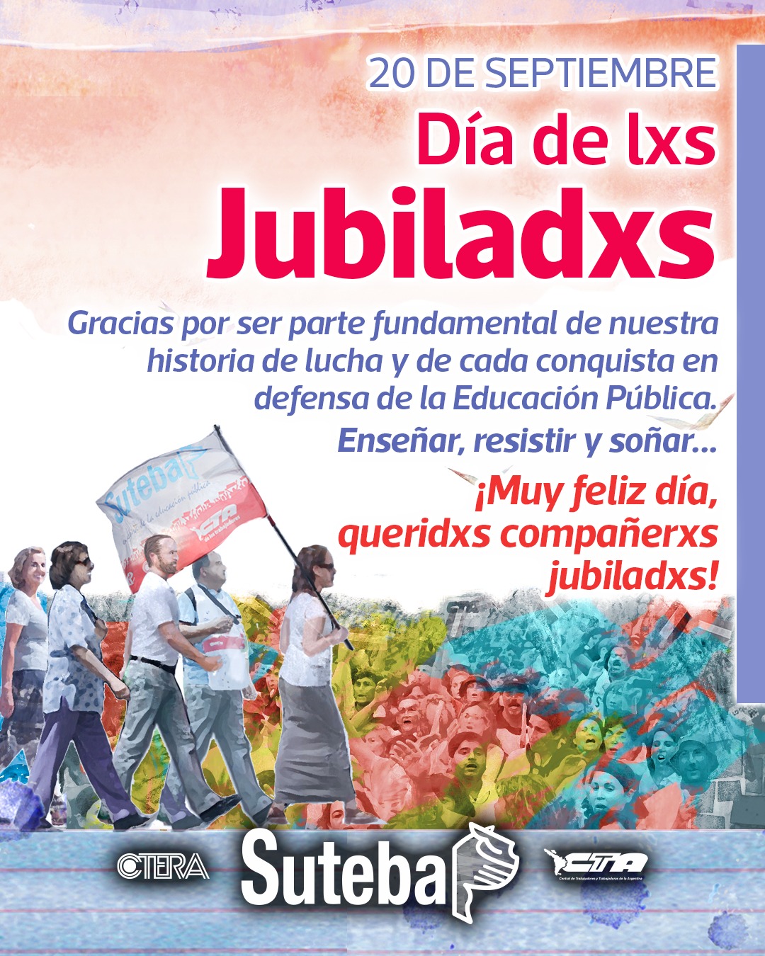 20 DE SEPTIEMBRE: DÍA DE LXS JUBILADXS
