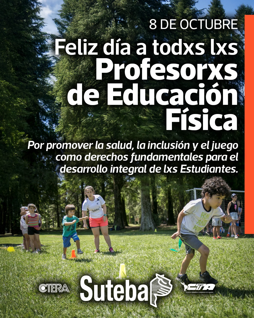 8 DE OCTUBRE: DÍA DE LXS PROFESORXS DE EDUCACIÓN FÍSICA