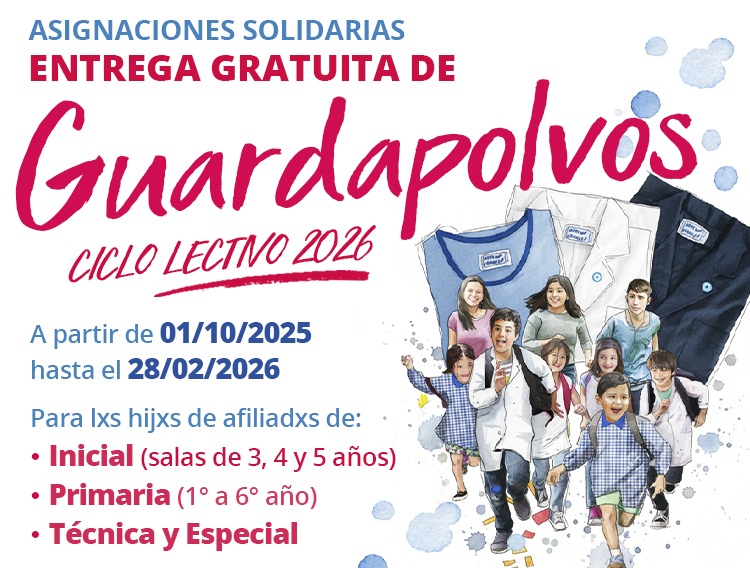 ENTREGA GRATUITA DE GUARDAPOLVOS 2026