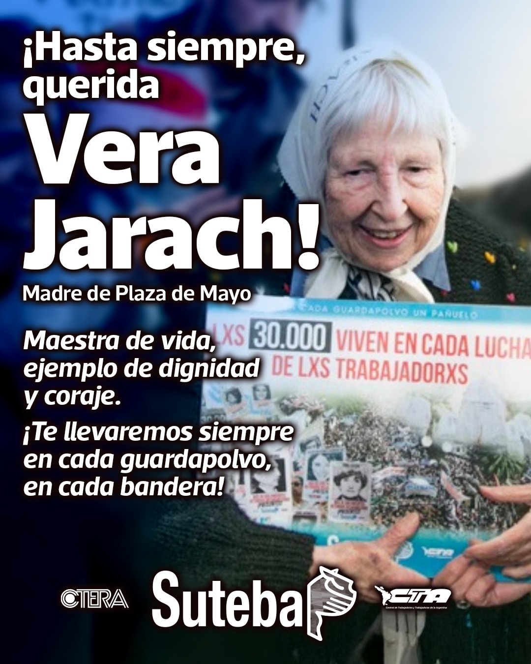 ¡HASTA SIEMPRE, QUERIDA VERA!