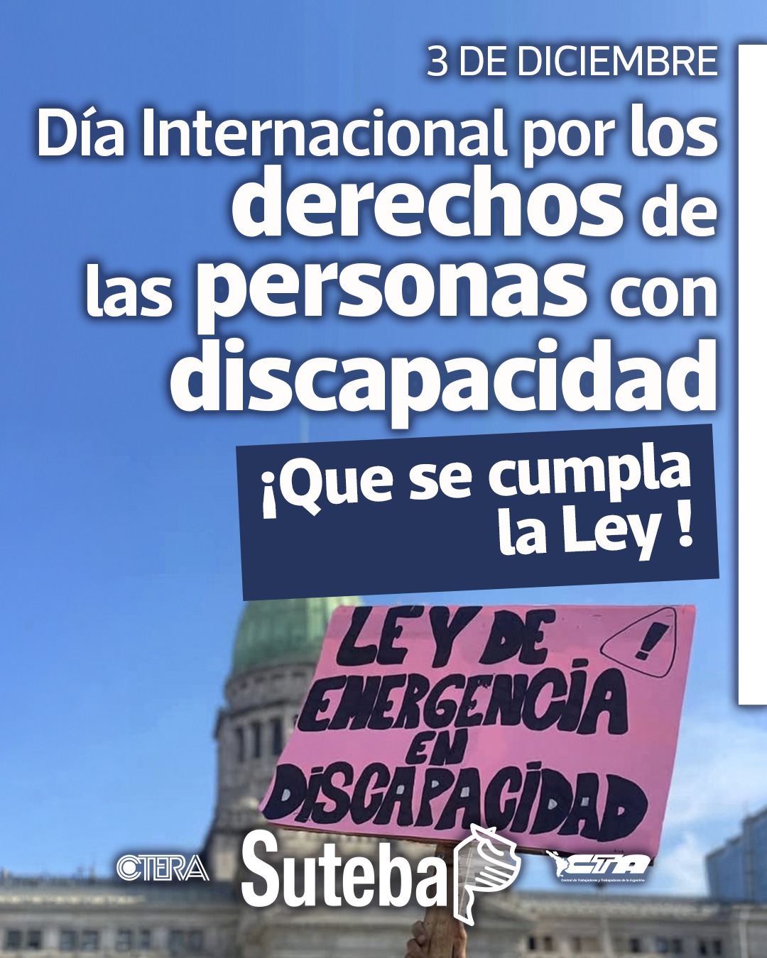 3 DE DICIEMBRE: DÍA INTERNACIONAL DE LAS PERSONAS CON DISCAPACIDAD