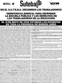 Convocatoria elecciones SUTEBA 2026