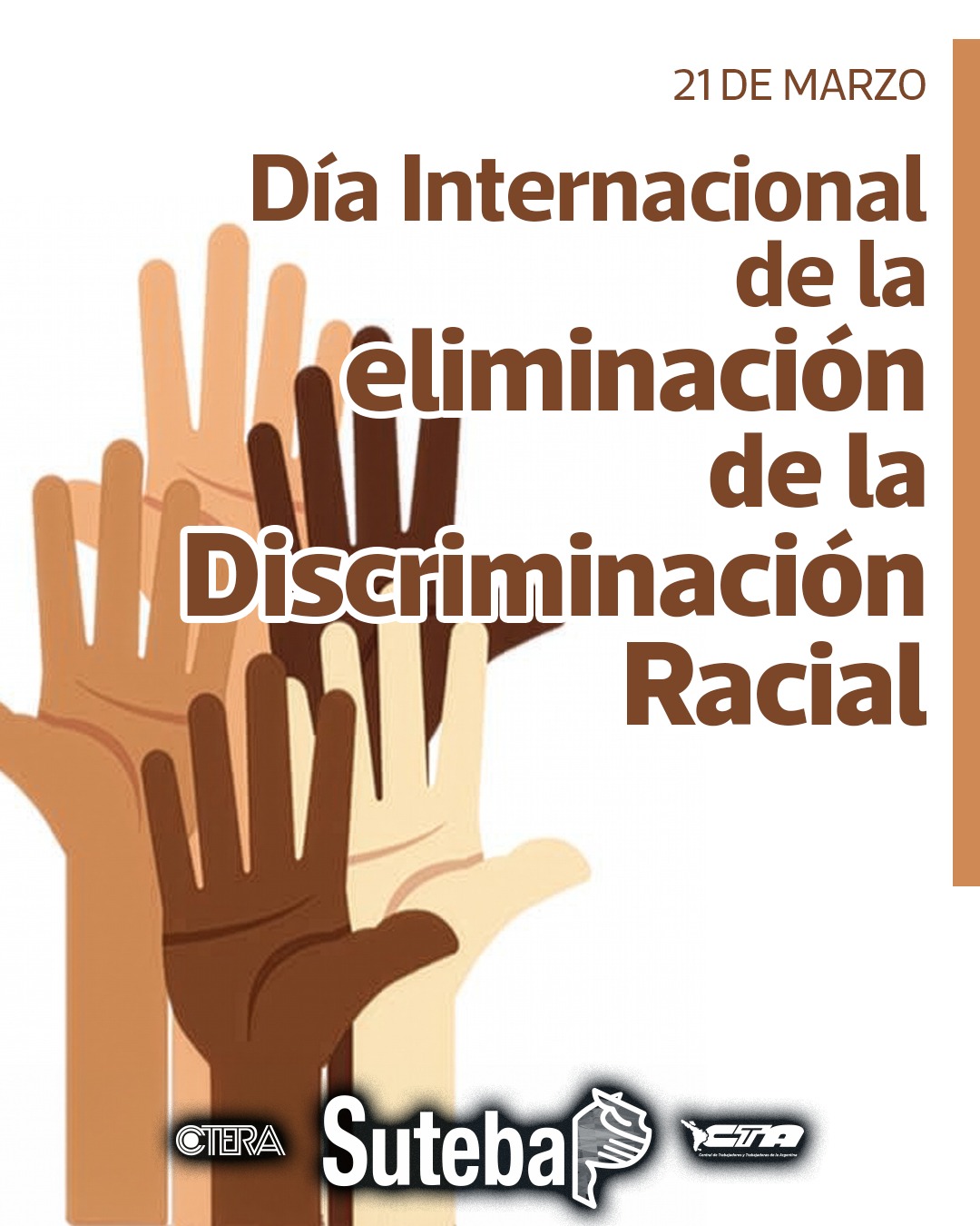 21 DE MARZO: DÍA INTERNACIONAL DE LA ELIMINACIÓN DE LA DISCRIMINACIÓN RACIAL