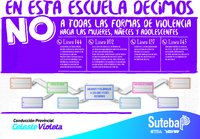 Aficheta NO violencia