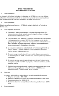 Bases y condiciones Muestra 40 años