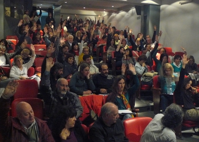 PLENARIO DE SECRETARIOS GENERALES DE SUTEBA: VOTÓ PARO POR UNANIMIDAD