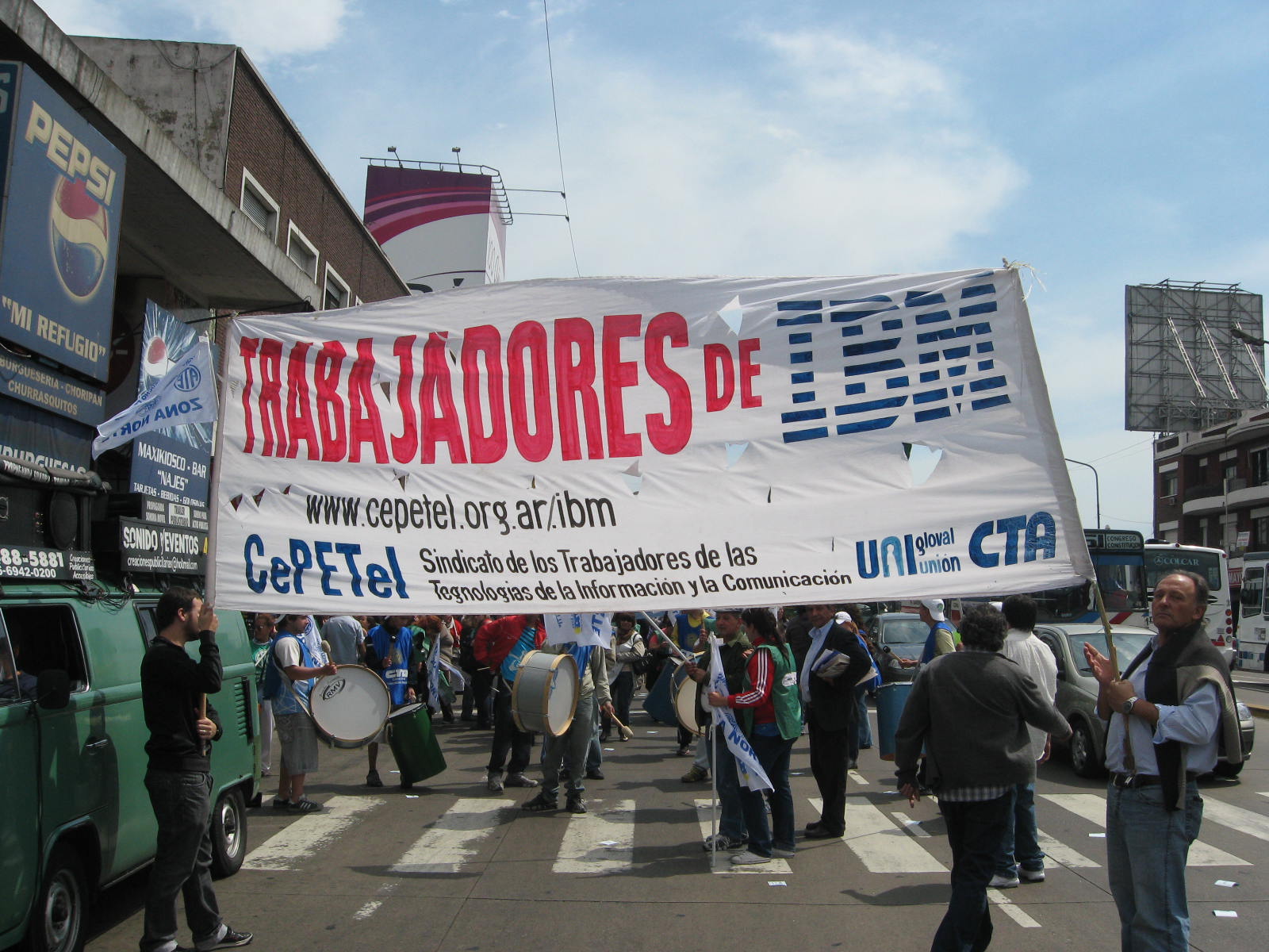 CTA EN APOYO A LOS COMPAÑEROS DE IBM POR DESPIDOS ARBITRARIOS Y CONDICIONES DESFAVORABLES DE TRABAJO