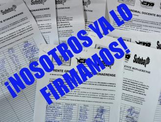 FIRMÁ EL PETITORIO