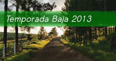 TEMPORADA BAJA 2013: CONOCÉ TODOS LOS DESTINOS