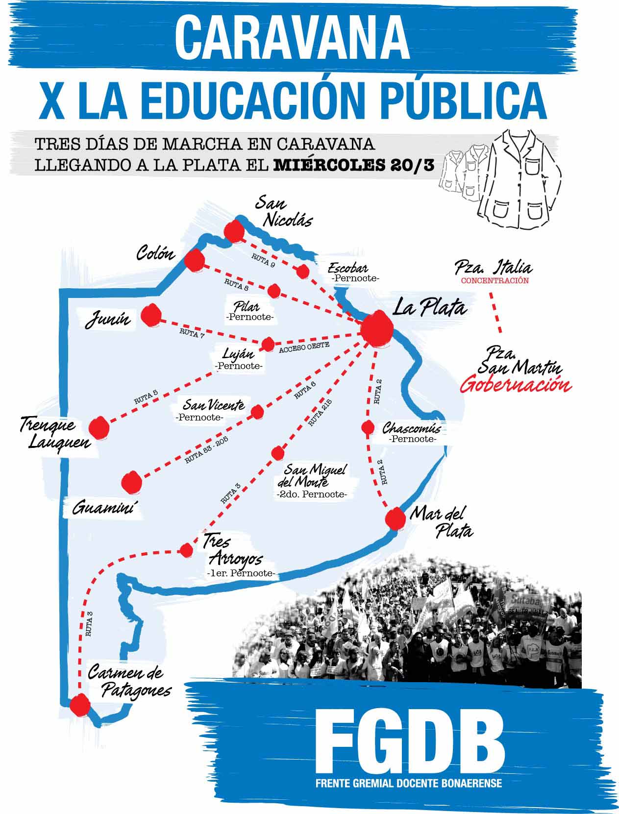 CARAVANA POR LA ESCUELA PÚBLICA