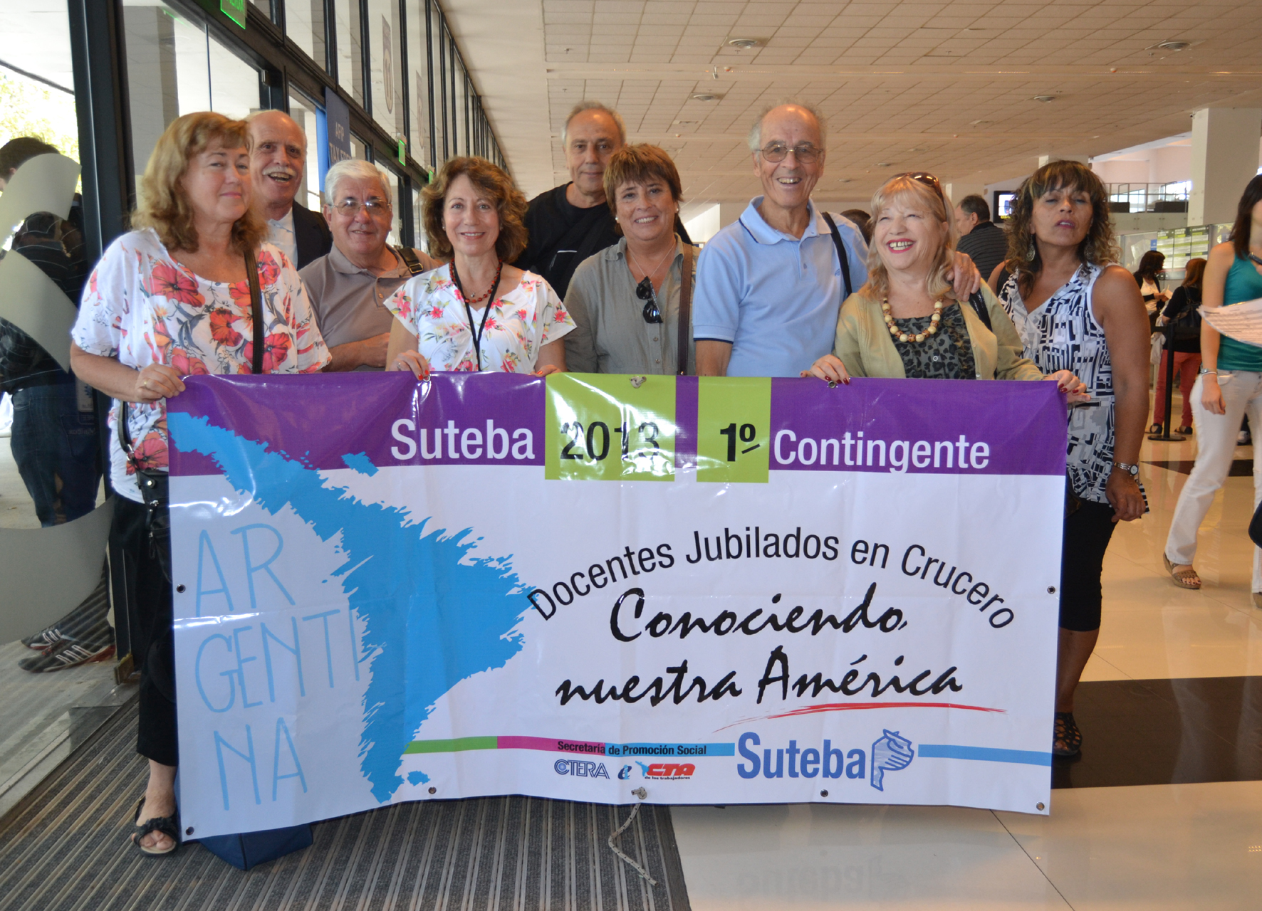 REGRESÓ EL CRUCERO CON EL PRIMER CONTINGENTE DE JUBILADOS DEL SUTEBA