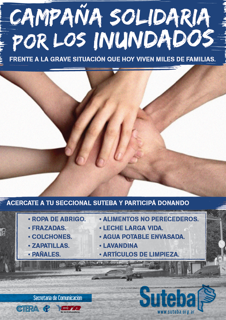 CAMPAÑA SOLIDARIA POR LOS INUNDADOS