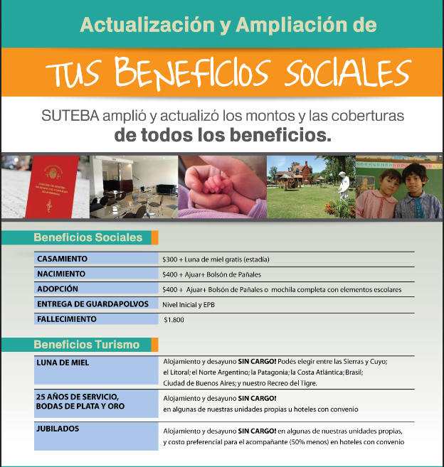BENEFICIOS SOCIALES Y DE TURISMO