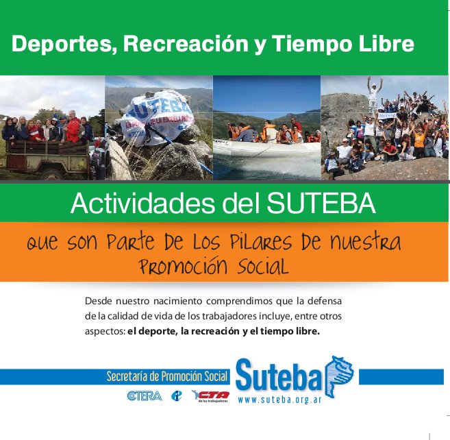 DEPORTES, RECREACIÓN Y TIEMPO LIBRE