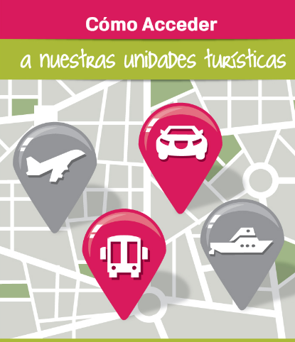 CÓMO ACCEDER A NUESTRAS UNIDADES TURÍSTICAS