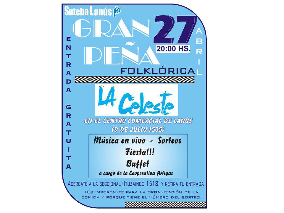 LANÚS RECIBE LA PRIMERA PEÑA DEL AÑO