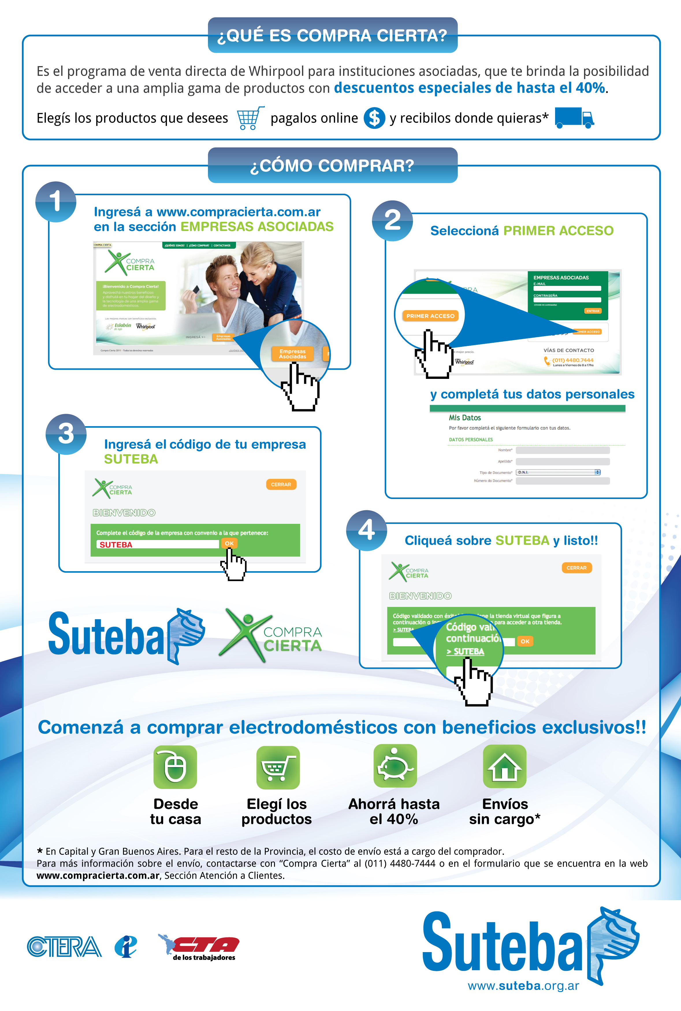 PROM. SOCIAL: CONVENIO "COMPRA CIERTA" ELECTRODOMESTICOS