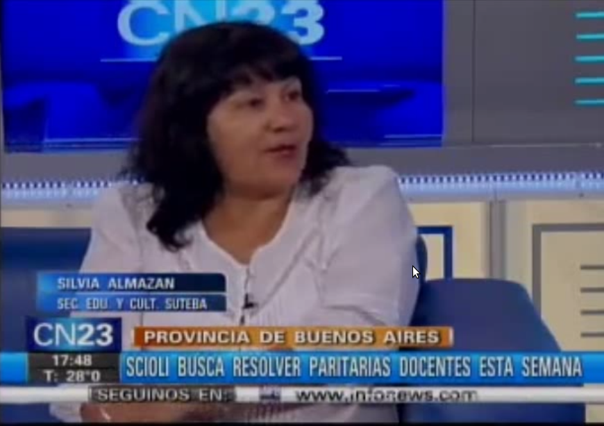 SILVIA ALMAZÁN EN CN23 SOBRE LAS PARITARIAS DOCENTES