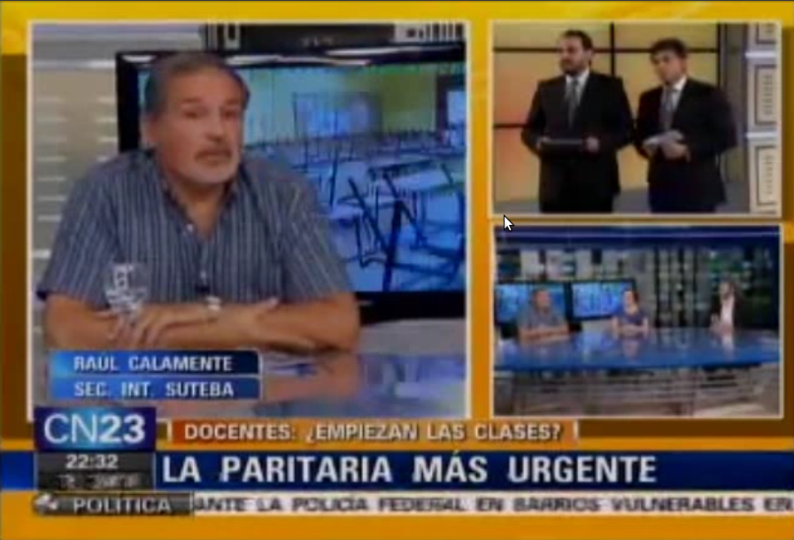 CTERA, SUTEBA Y UTE EN "PACTO DE CABALLEROS" POR CN23