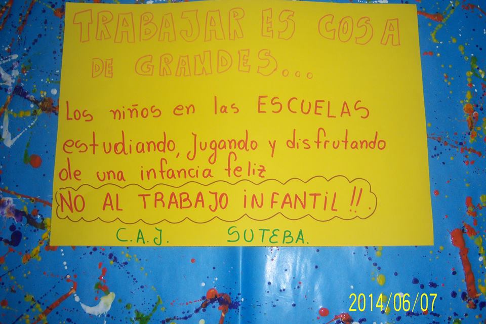 JORNADA DE REFLEXIÓN Y DIFUSIÓN SOBRE EL TRABAJO INFANTIL