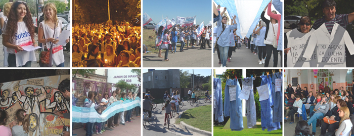 FUERTES RECLAMOS DEL SUTEBA EN LOS DISTRITOS CONTRA EL AJUSTE