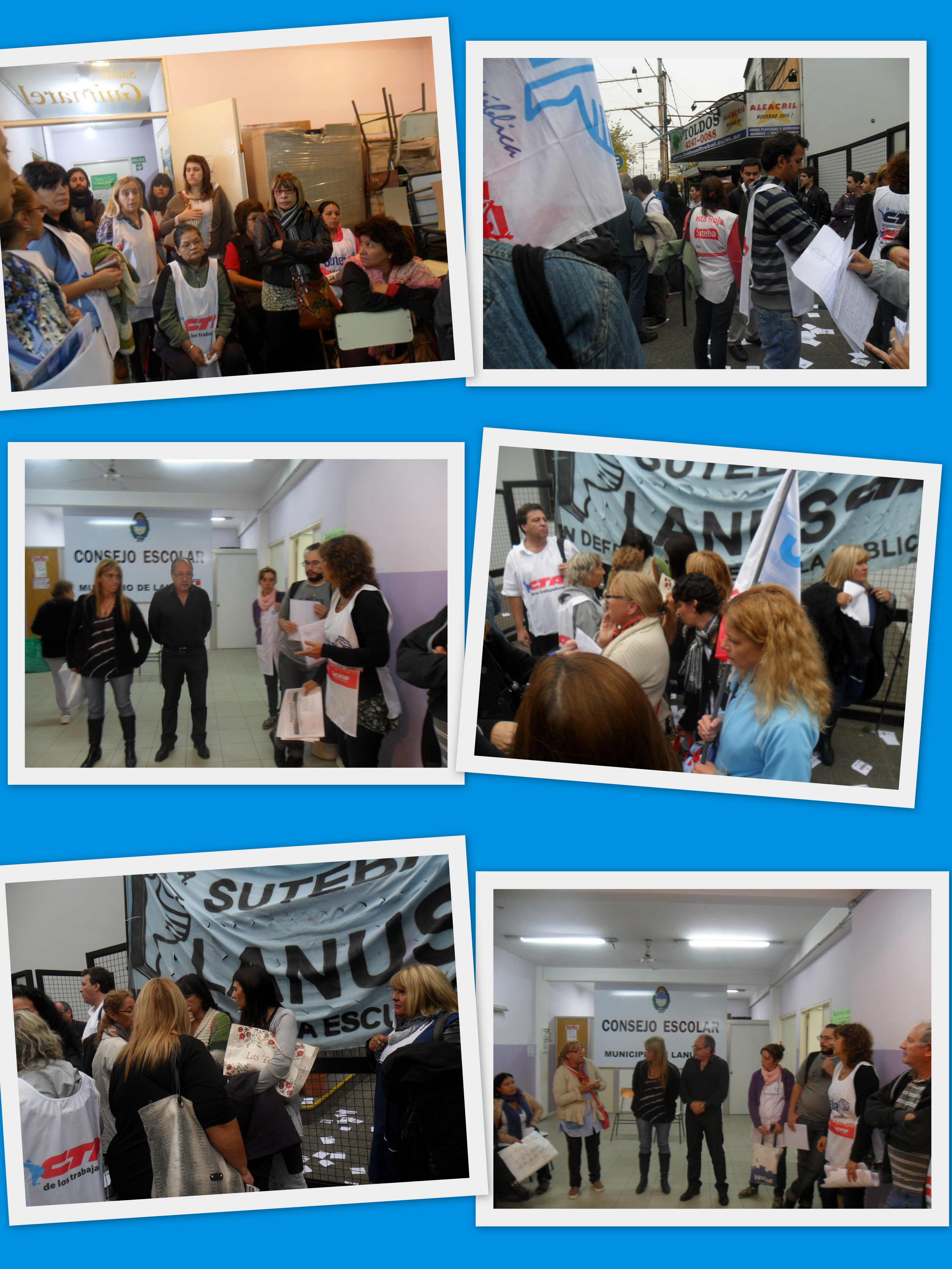 <STRONG>EL SUTEBA LANUS RECLAMO POR INFRAESTRUCTURA, MOBILIARIO Y S.A.E.</STRONG>