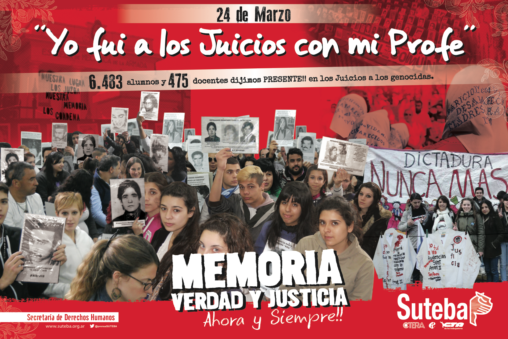 SEGUIMOS PROFUNDIZANDO LA MEMORIA, LA VERDAD Y LA JUSTICIA